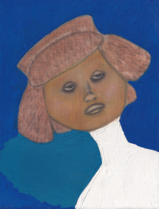 Brown hat.